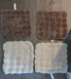 4x kussensloop wit en beige, Ophalen of Verzenden, Zo goed als nieuw, Wit, Vierkant