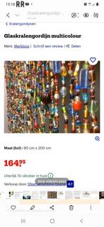 Glaskralengordijn multicolour India , kralengordijn/ scherm, Ophalen, Zo goed als nieuw