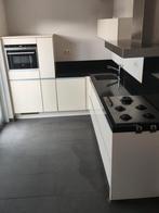 Nobilia crème Hoogglans keuken, Ophalen of Verzenden, Zo goed als nieuw, Graniet of Steen, Hoekkeuken