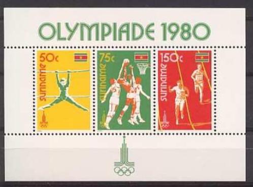 Suriname 215 postfris Olympiade 1980, Postzegels en Munten, Postzegels | Suriname, Postfris, Ophalen of Verzenden