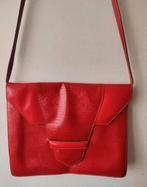Brandweerrode skailederen schoudertas/clutch 28x34 cm, Ophalen of Verzenden, Gebruikt, Rood, Overige typen