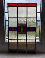 Art Deco glas in lood voorzetraam Amsterdamse School, Ophalen of Verzenden