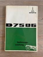 Deutz D75 06 tractor bedieningshandleiding, Ophalen