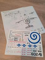 1:72 Decals E-2C Hawkeye VAW-123  "Screw tops", Ophalen, Zo goed als nieuw, 1:72 tot 1:144, Overige merken