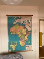 Grote oude kaart van Afrika, Antiek en Kunst, Antiek | Schoolplaten, Ophalen, Aardrijkskunde