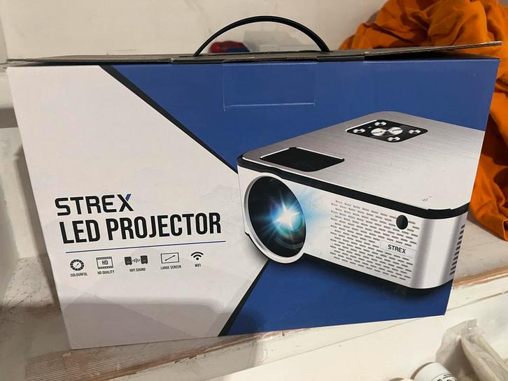 Strex SP64 LED Projector - Nieuw in Doos!, Audio, Tv en Foto, Beamers, Nieuw, LED, HD (720), Ophalen of Verzenden