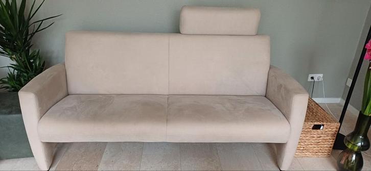 Montel crème bankstel, Huis en Inrichting, Banken | Bankstellen, Zo goed als nieuw, Tweepersoons, 150 tot 200 cm, 75 tot 100 cm
