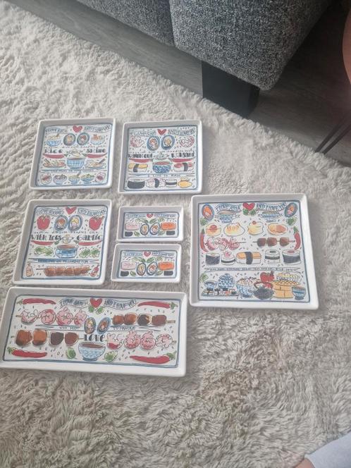 Blond Amsterdam Sushi Servies - ZGAN, Huis en Inrichting, Woonaccessoires | Schalen en Manden, Zo goed als nieuw, Schaal, Rechthoekig