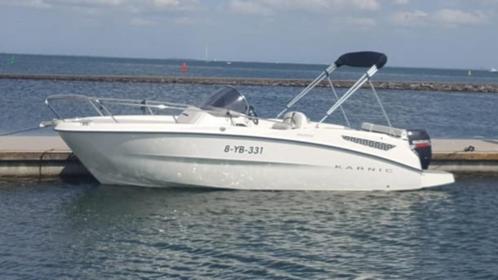 boten, Watersport en Boten, Motorboten en Motorjachten, Zo goed als nieuw, Polyester, 6 tot 9 meter, Benzine, Buitenboordmotor