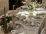 Vintage chic mix & match High Tea servies te huur, bloemetje, Antiek en Kunst, Ophalen