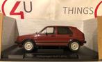 MCG 1:18 Volkswagen Golf 2 GTI 1984 donkerrood metallic, Hobby en Vrije tijd, Modelauto's | 1:18, Nieuw, Overige merken, Ophalen of Verzenden