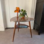 Vintage formica bijzettafel koffietafel Tripod Driehoek, Ophalen, Gebruikt, 50 tot 100 cm, 50 tot 75 cm