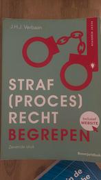 Straf(proces)recht Begrepen - J.H.J. Verbaan, Boeken, Ophalen of Verzenden, Alpha, Zo goed als nieuw, HBO