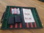DIDATTO BACKGAMMON SPEL IN LUXE LEREN KOFFER 35 X 26 open, Ophalen of Verzenden
