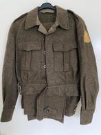 Battle dress jas 1958, broek 1959, Ophalen of Verzenden, Landmacht, Nederland, Kleding of Schoenen