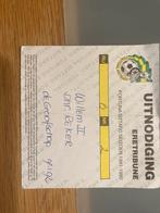 TICKET UITNODIGING FORTUNA SITTARD 91/92, Ophalen of Verzenden, Zo goed als nieuw, Overige binnenlandse clubs, Overige typen