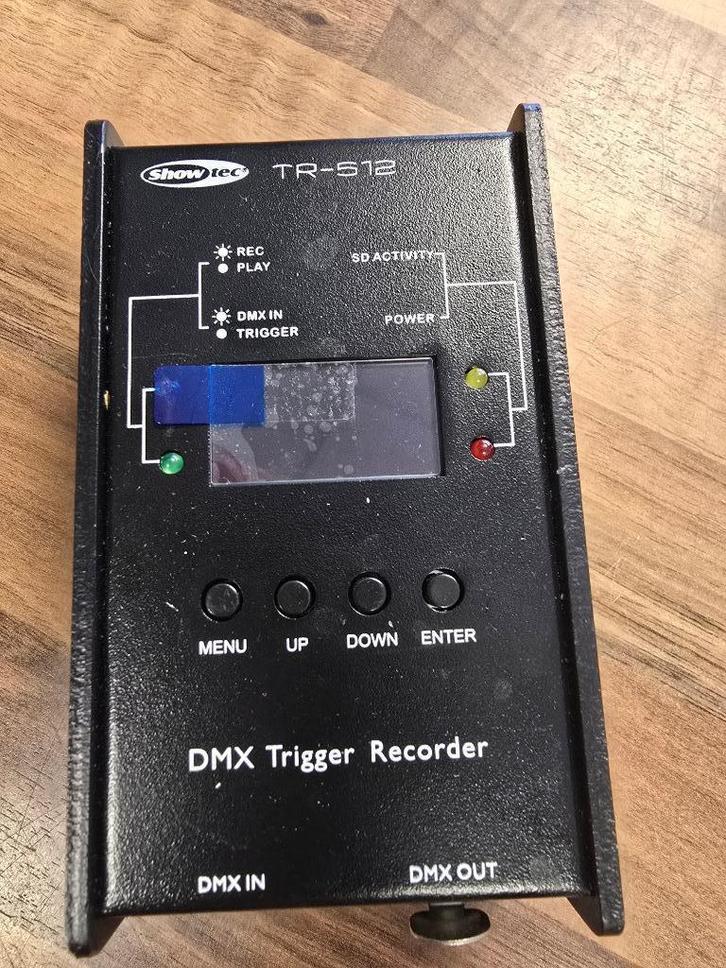Showtec TR-512 DMX Trigger Recorder, Muziek en Instrumenten, Licht en Laser, Zo goed als nieuw, Licht, Ophalen of Verzenden