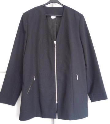 Zwart, gevoerd jasje, maat 42 : doe een bod! beschikbaar voor biedingen