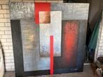 Abstract Schilderij met Textuur, Antiek en Kunst, Ophalen