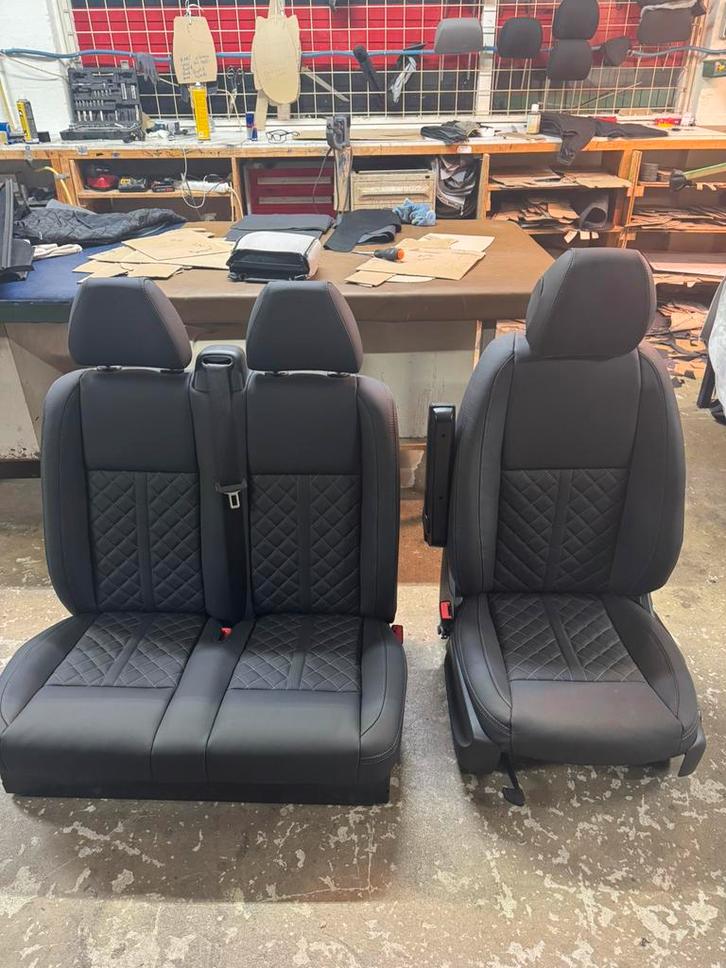 Mercedes vito w447 stoel + bank zwart leder, Auto-onderdelen, Interieur en Bekleding, Nieuw, Ophalen