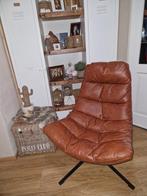 Bijna nieuwe draai fauteuil Milou cognac, Ophalen, Zo goed als nieuw, 75 tot 100 cm, 50 tot 75 cm