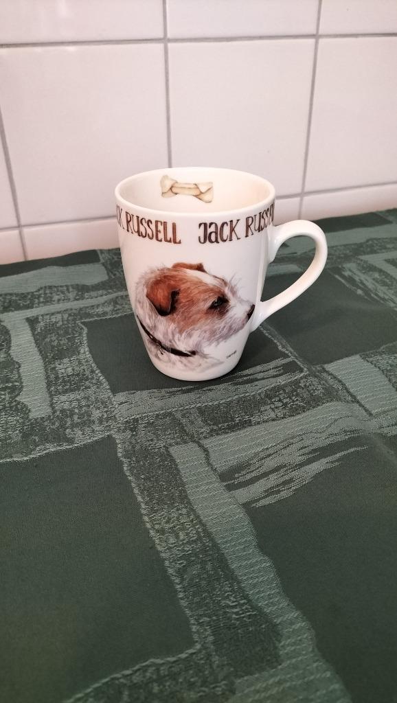 1 Nieuwe Grote Jack Russell mok - en 3 senseo mokjes, Huis en Inrichting, Keuken | Servies, Nieuw, Kop(pen) en/of Schotel(s), Overige stijlen