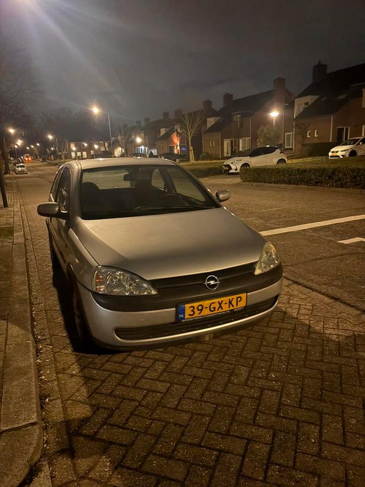 Opel Corsa 1.4 I 16V 3D 2001 Grijs, Auto-onderdelen, Carrosserie en Plaatwerk, Motorkap, Opel, Voor, Gebruikt, Ophalen