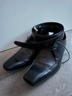 Nette donkerbruine herenschoenen - maat 41 + riem, Ophalen of Verzenden, Zo goed als nieuw, Bruin