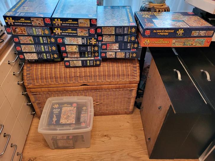 Jan van Haasteren puzzels, Hobby en Vrije tijd, Denksport en Puzzels, Zo goed als nieuw, 500 t/m 1500 stukjes, Ophalen