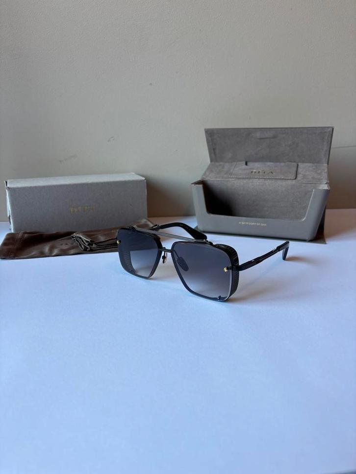 Dita Mach Six - Limited - Black on Black + Toebehoren, Sieraden, Tassen en Uiterlijk, Zonnebrillen en Brillen | Heren, Nieuw, Overige merken