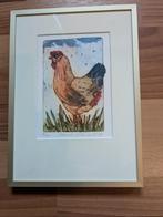 Kleurets (2x) van Willemien Holterman, Kip en Haan., Antiek en Kunst, Kunst | Etsen en Gravures, Ophalen