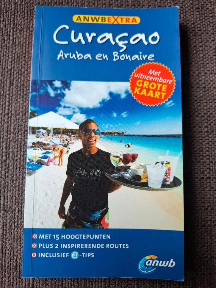 ANWB reisgids Curacao , Aruba en Bonaire (met kaart), Boeken, Reisgidsen, Gelezen, Reisgids of -boek, Midden-Amerika, ANWB, Ophalen of Verzenden