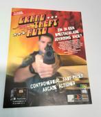 Grand Theft Auto Poster *Rockstar Playstation 1 - PC, Ophalen of Verzenden, Gebruikt