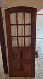 Eiken houten binnendeur, Doe-het-zelf en Verbouw, Deuren en Horren, Ophalen, Gebruikt, 80 tot 100 cm, Binnendeur