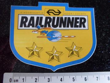 sticker railrunner ns logo kinderkaartje voor 1 gulden beschikbaar voor biedingen