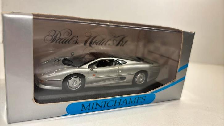 Jaguar xj220 silver minichamps 1.43, Hobby en Vrije tijd, Modelauto's | 1:43, Zo goed als nieuw, Auto, MiniChamps, Ophalen of Verzenden