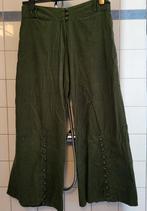 Groene Corduroy Broek met wijde pijpen van ART, Ophalen, Groen, Lang
