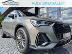 Audi Q3 Sportback 45 TFSI e-tron 245 pk S-Line (bj 2022), Gebruikt, Leder en Stof, Hybride Elektrisch/Benzine, Zilver of Grijs