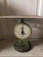 Antieke Salter Parcel Balance Weegschaal - Groen IJzer, Witgoed en Apparatuur, Weegschalen, Ophalen, Gebruikt, Winkelweegschaal