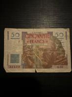 Oude Franse 50 Francs Bankbiljet, Ophalen, Frankrijk, Los biljet