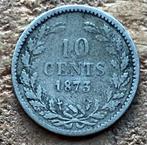 10 cent 1873 Willem III, Ophalen, Koning Willem III, Zilver, 10 cent