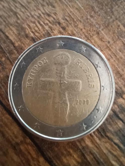 Cyprus 2 Euro Munt 2008 - Idool van Pomos, Postzegels en Munten, Munten | Europa | Euromunten, Losse munt, 2 euro, Cyprus, Ophalen of Verzenden