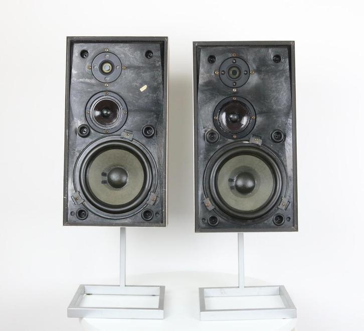 Beovox S45 ‑ luidsprekers - vintage speakers, Audio, Tv en Foto, Luidsprekers, Front, Rear of Stereo speakers, 120 watt of meer