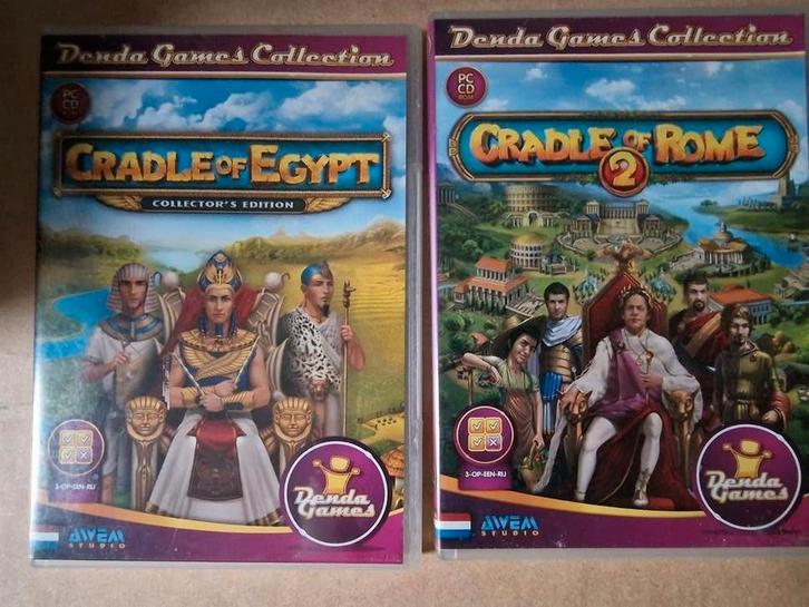 Cradle of Egypt & Rome - PC Games Collectie, Spelcomputers en Games, Games | Pc, Gebruikt, Puzzel en Educatief, 1 speler, Vanaf 3 jaar