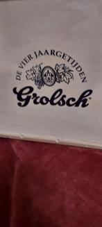 Grolsch kist met vier jaargetijden, Verzamelen, Biermerken, Ophalen, Glas of Glazen, Grolsch