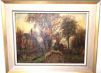 Jan J vd Stap Schilderij (paneel 50 x 37,5) Johannes Jacobus, Ophalen of Verzenden