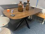 Tafel deens ovaal 200x100 stalen matrix poot van 799 nu 369, Ophalen, 100 tot 150 cm, Vijf personen of meer, Metaal