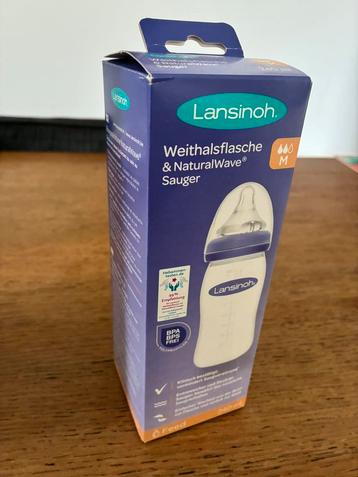 Lansinoh fles met M speen, nog verzegeld  beschikbaar voor biedingen