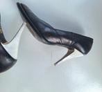 distressed pumps a.f. vandevorst laagjes leer inside out, Ophalen of Verzenden, Zo goed als nieuw, Zwart, Pumps