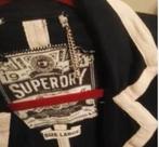 Als nieuw SUPERDRY blazer Colbert d.blauw Zwart Wit Large L, Maat 42/44 (L), Zo goed als nieuw, Jasje, Superdry